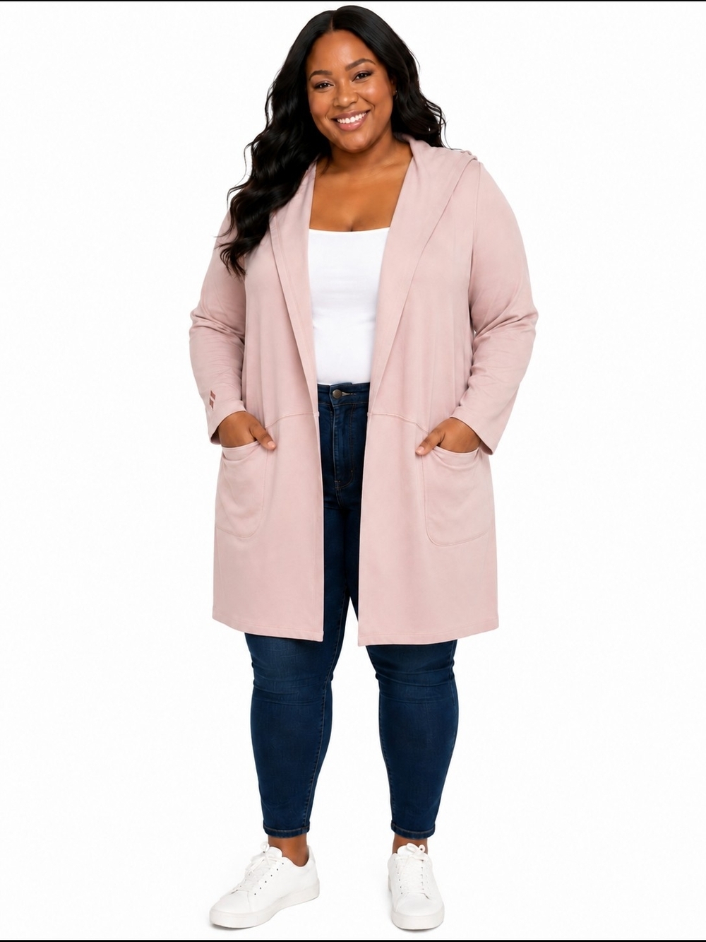 Skechers Blush Pink Cozy Luxe Restful Hoodigan